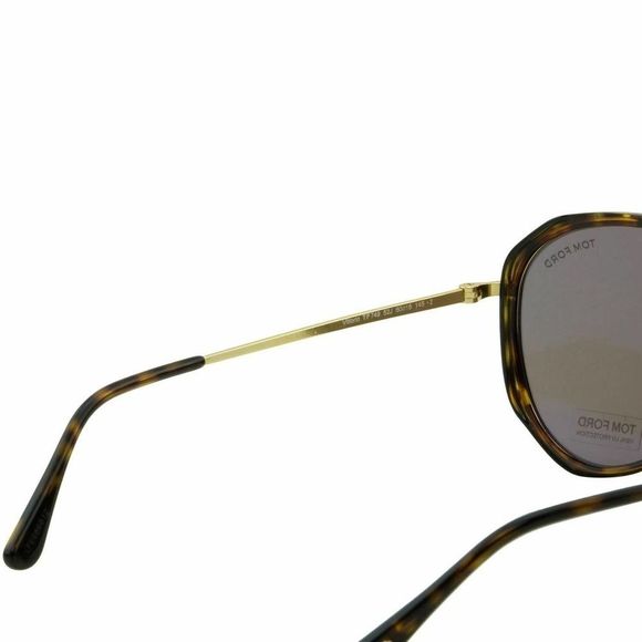 SOLD OUT Tom Ford Men Sunglasses Vittorio FT-0749-52J Gold-Tortoiseshell Aviator - Picture 7 of 10